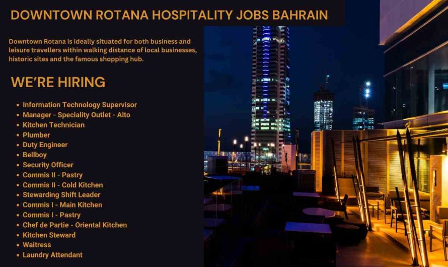 Downtown Rotana Hospitality Jobs Bahrain