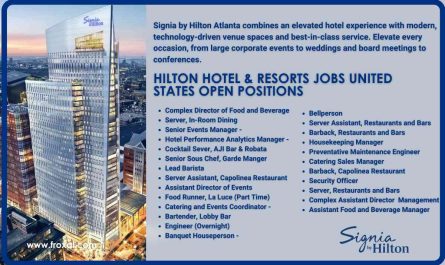 Signia Hilton Hospitality Jobs Unites States