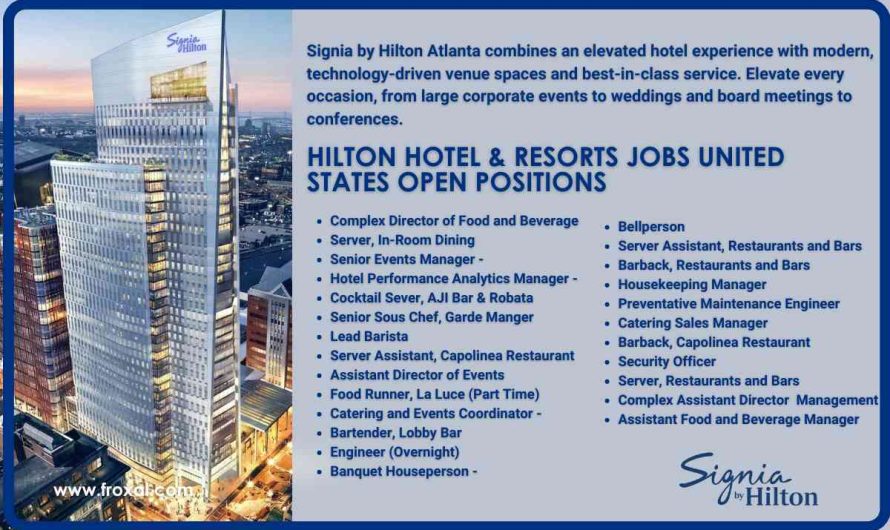 Signia Hilton Hospitality Jobs Unites States