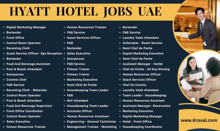 Hyatt Hotel Jobs UAE