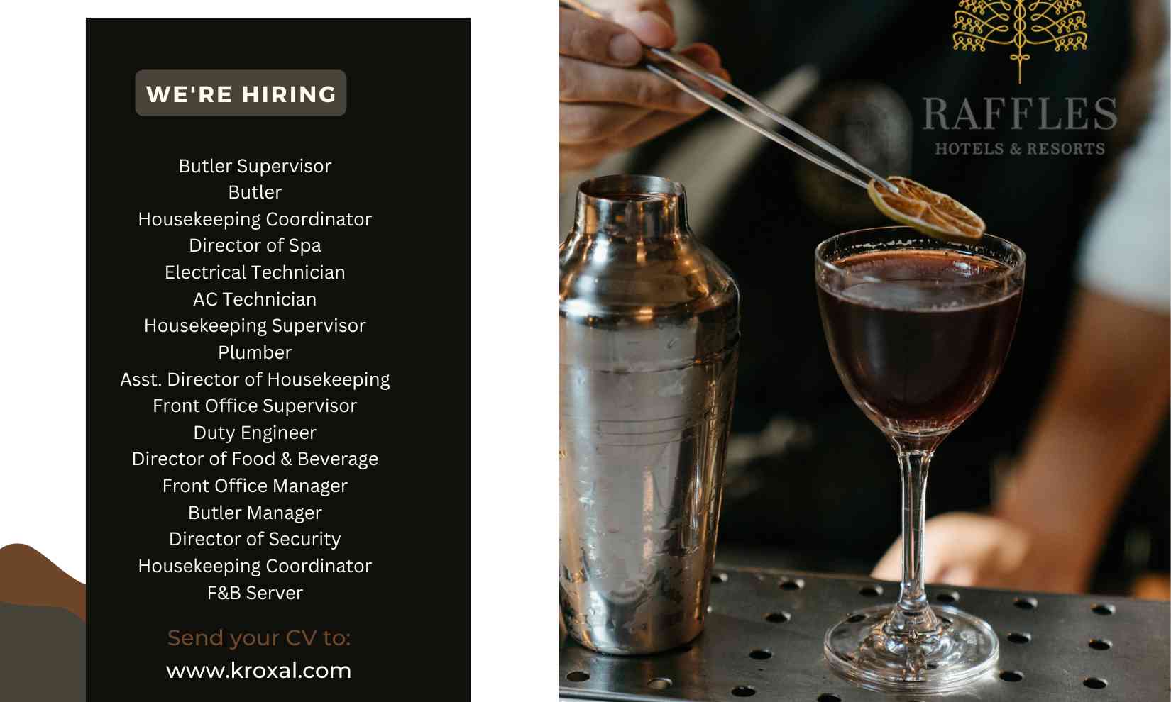 Raffles Hotel Jobs Saudi Arabia
