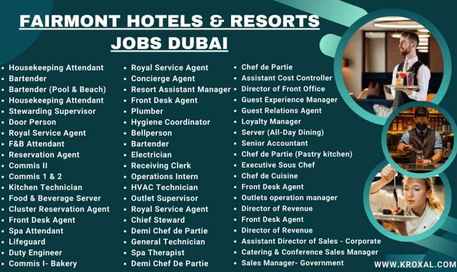 Fairmont Hotels & Resorts Jobs Dubai